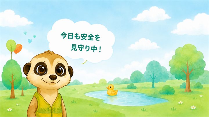 今日も安全を見守り中！