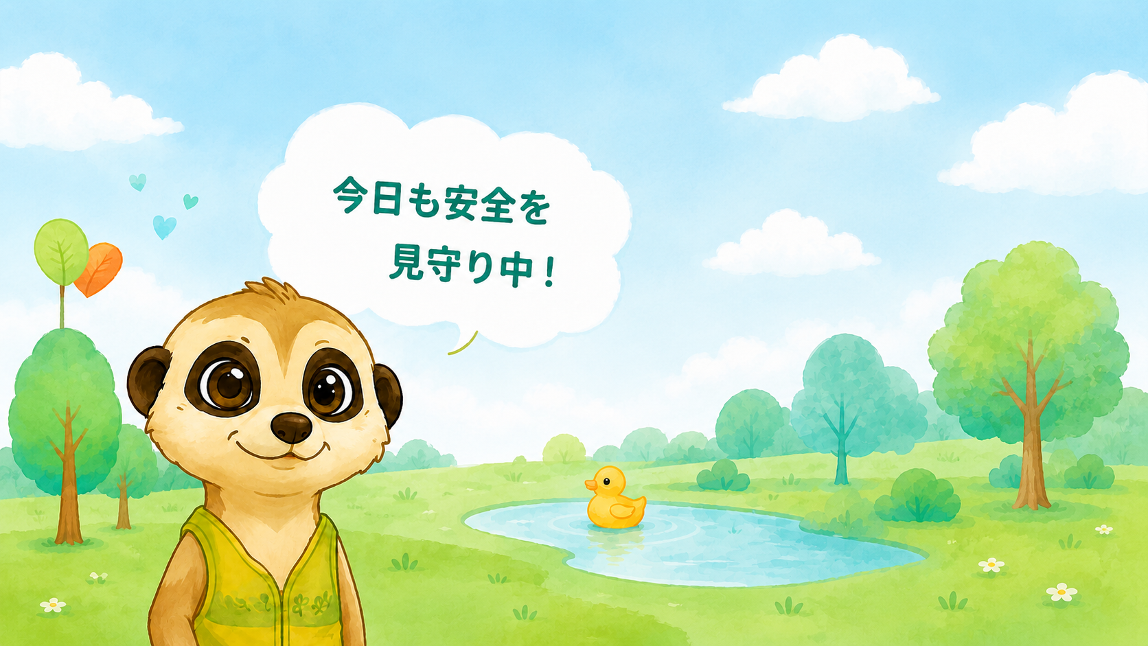 今日も安全を見守り中！