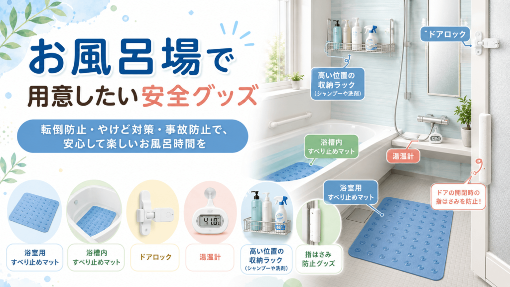 お風呂場で用意したい安全グッズ