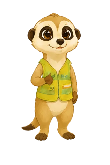 ミーアキャットの案内キャラクター